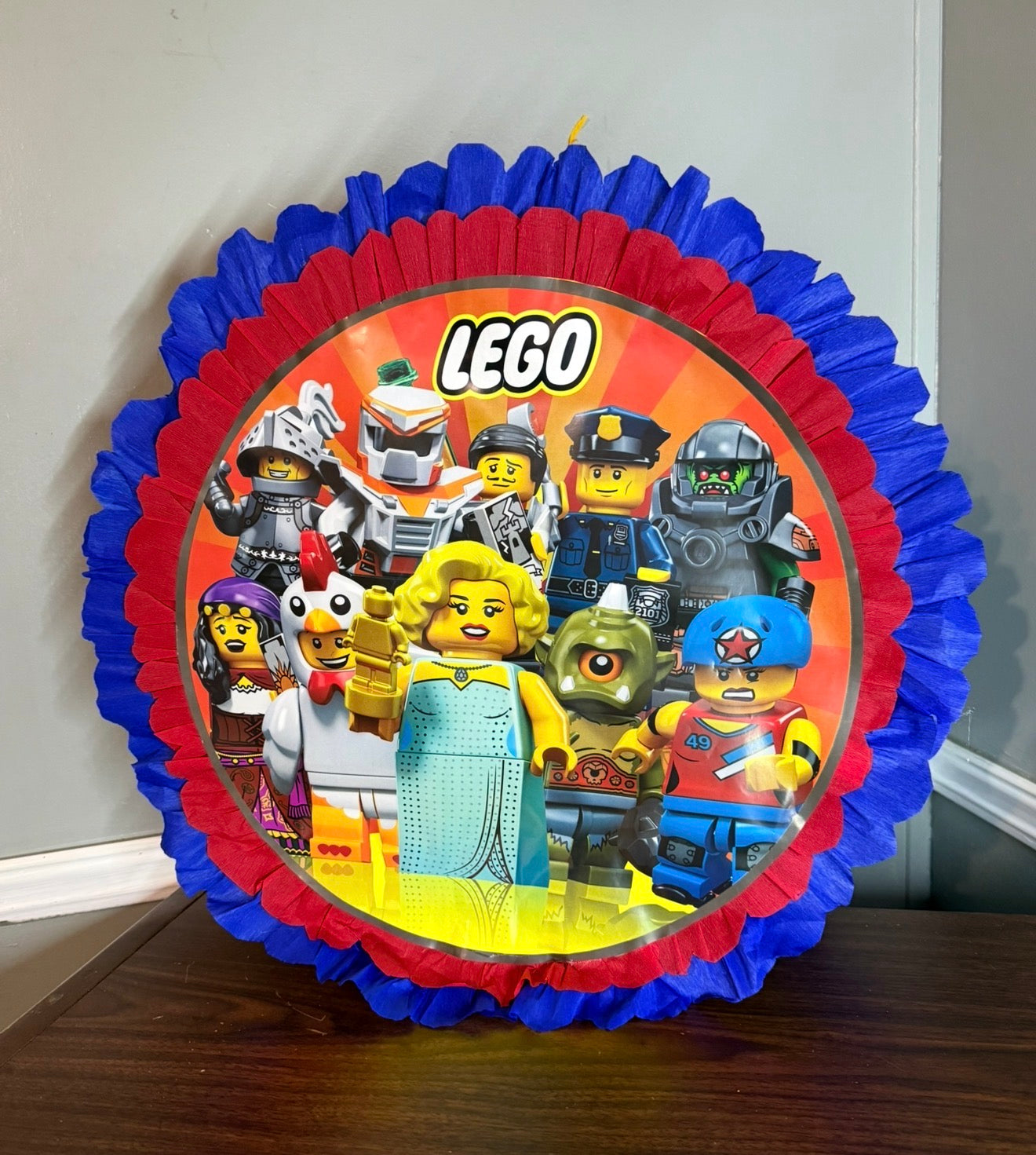 Piñata Redonda de Tambor Chica – Lista para Llevar