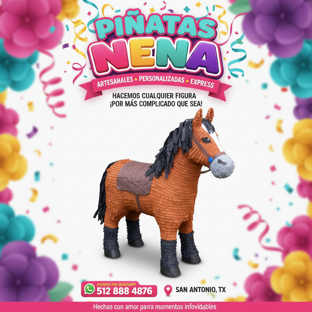 Anuncio Piñatas NENA - Caballito Real